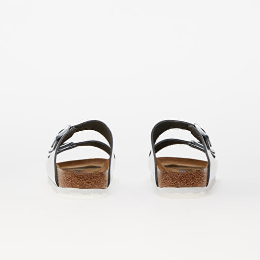 Women s sneakers and shoes Birkenstock Arizona Soft Footbed Natural Leather Metallic Silver Queens