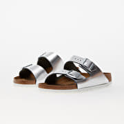 Birkenstock arizona soft footbed silver store