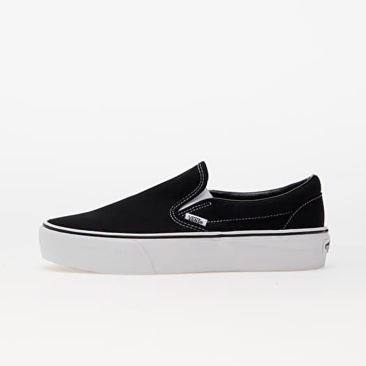 Women s sneakers and shoes Vans Classic Slip On Platform black Queens