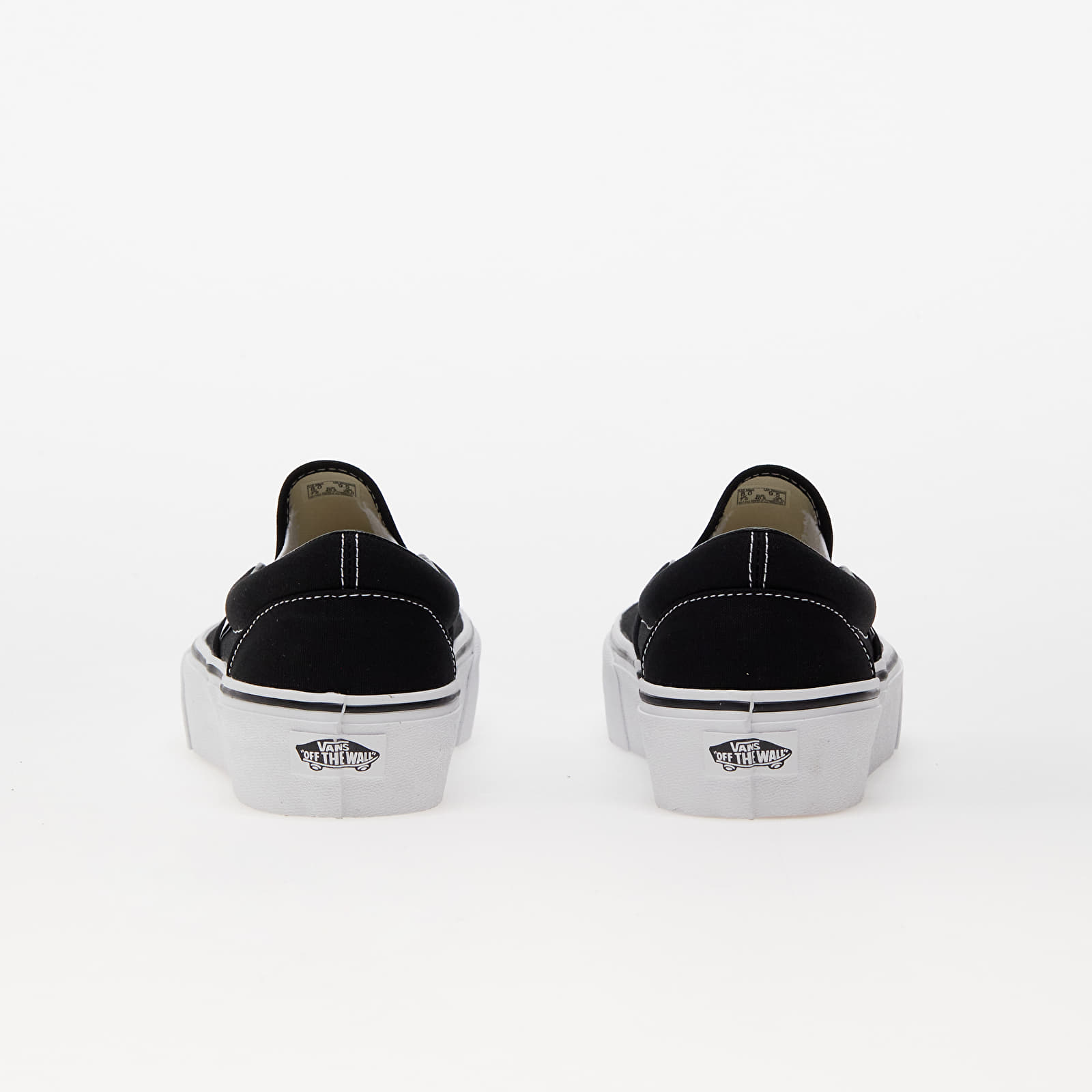 Platform black vans slip on hotsell