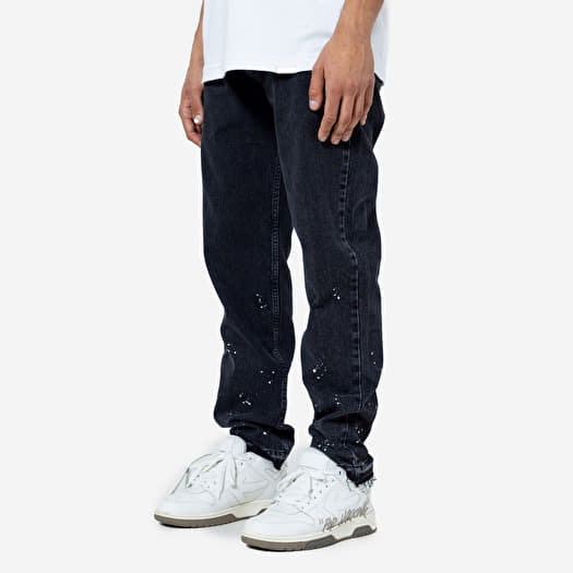 Jeans Don Lemme Straight Fit Jeans Splatter Washed Black