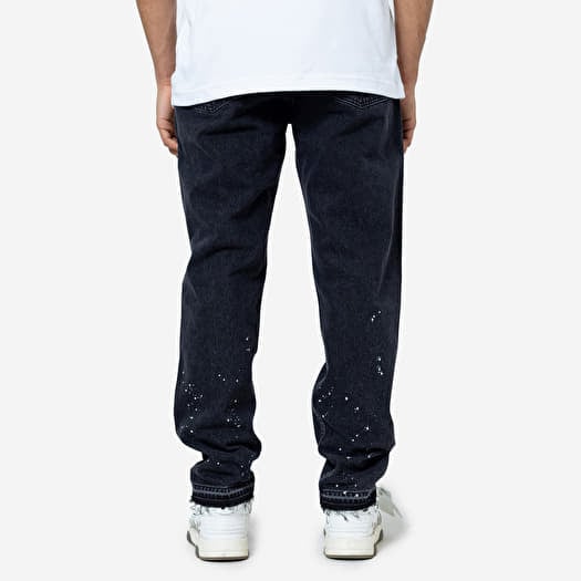 Jeans Don Lemme Straight Fit Jeans Splatter Washed Black