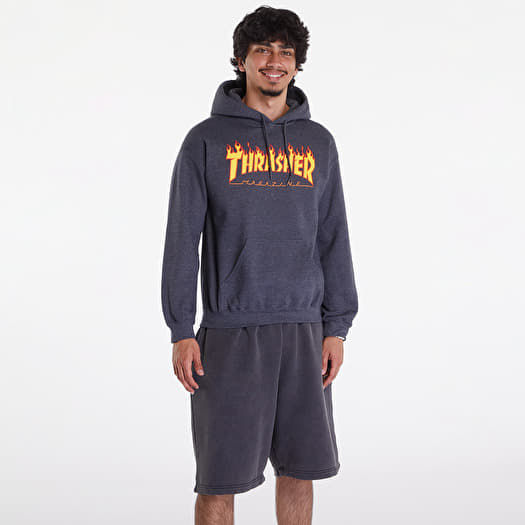 Dark grey thrasher hoodie hot sale