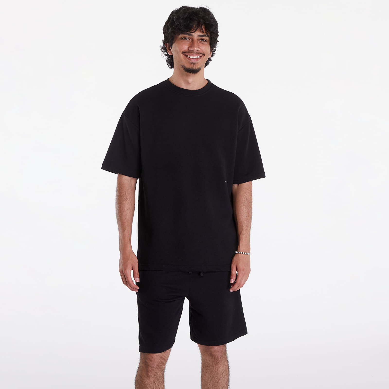 T-Shirts Urban Classics Light Terry T-Shirt Crew Black
