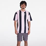 Karl Kani Retro Washed Stripe Tee Rose/ Grey/ White