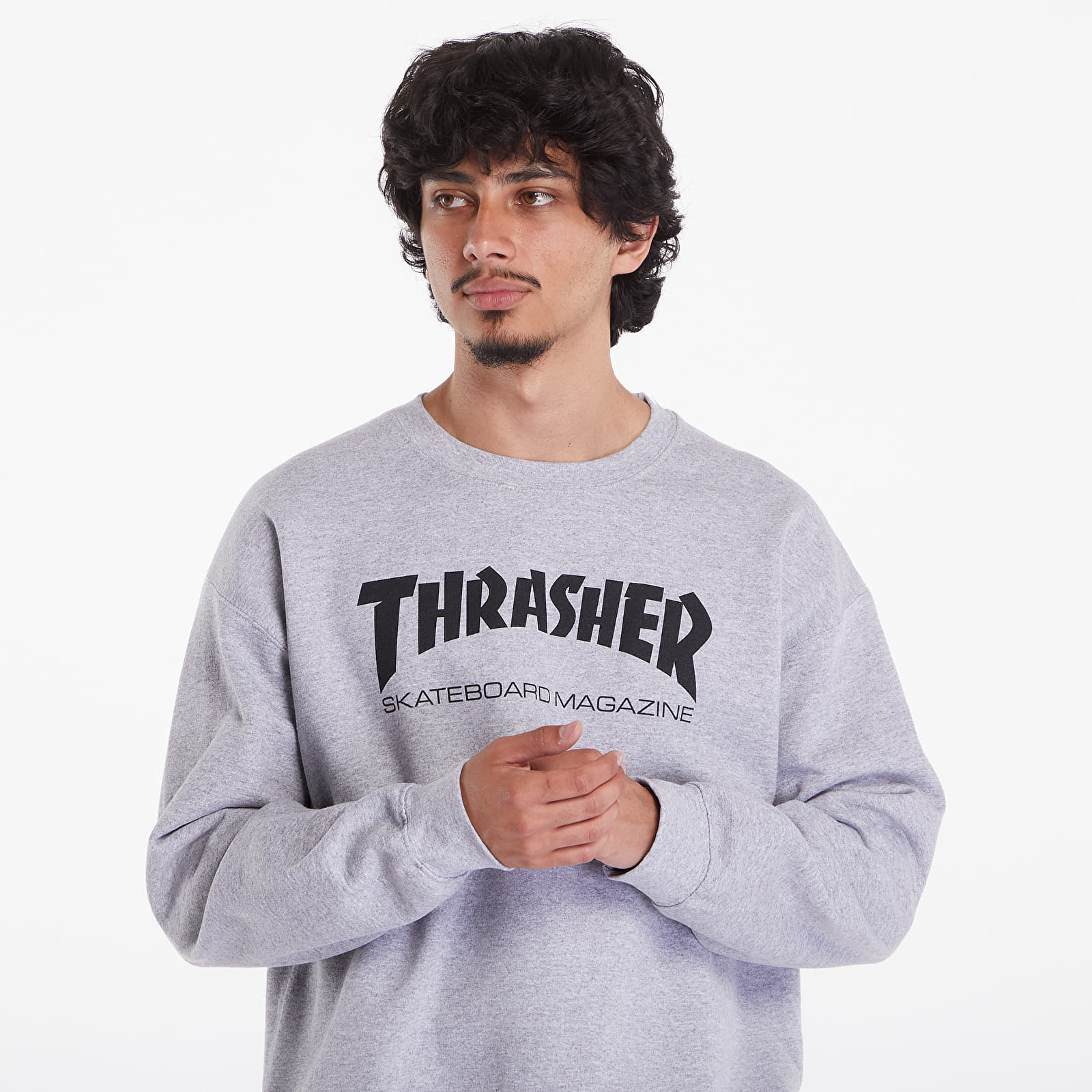 Hoodies and sweatshirts Thrasher Skate Mag Crewneck Grey Queens
