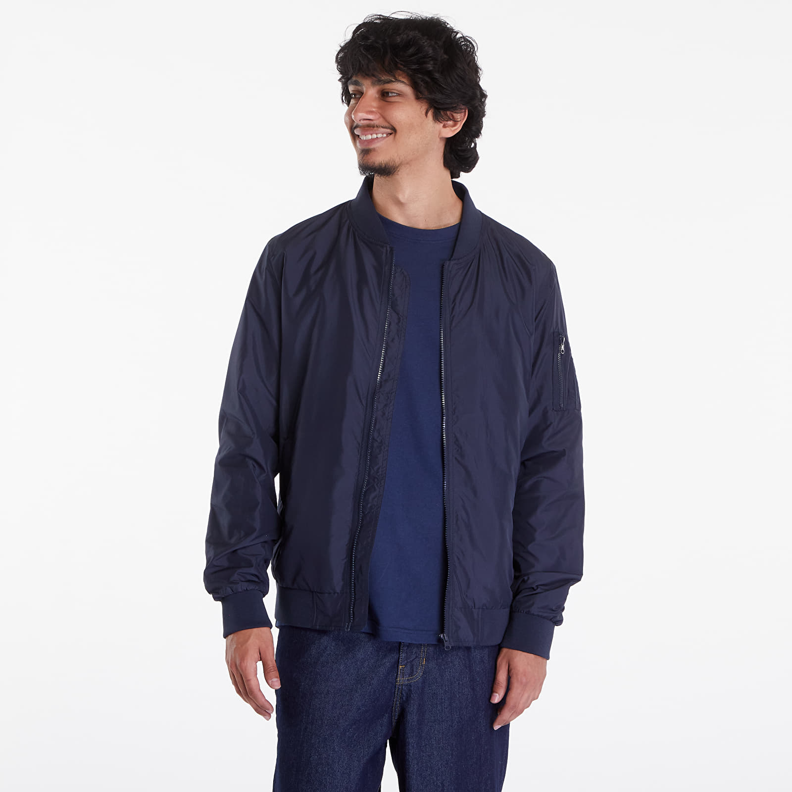Kurtki Urban Classics Light Bomber Jacket navy