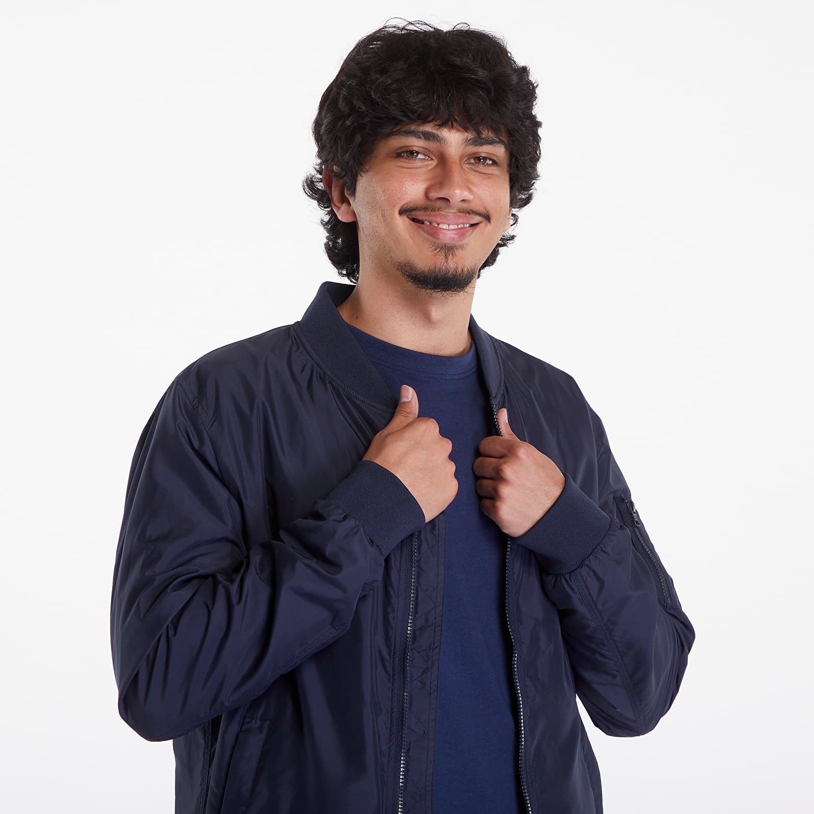 Kurtki Urban Classics Light Bomber Jacket navy