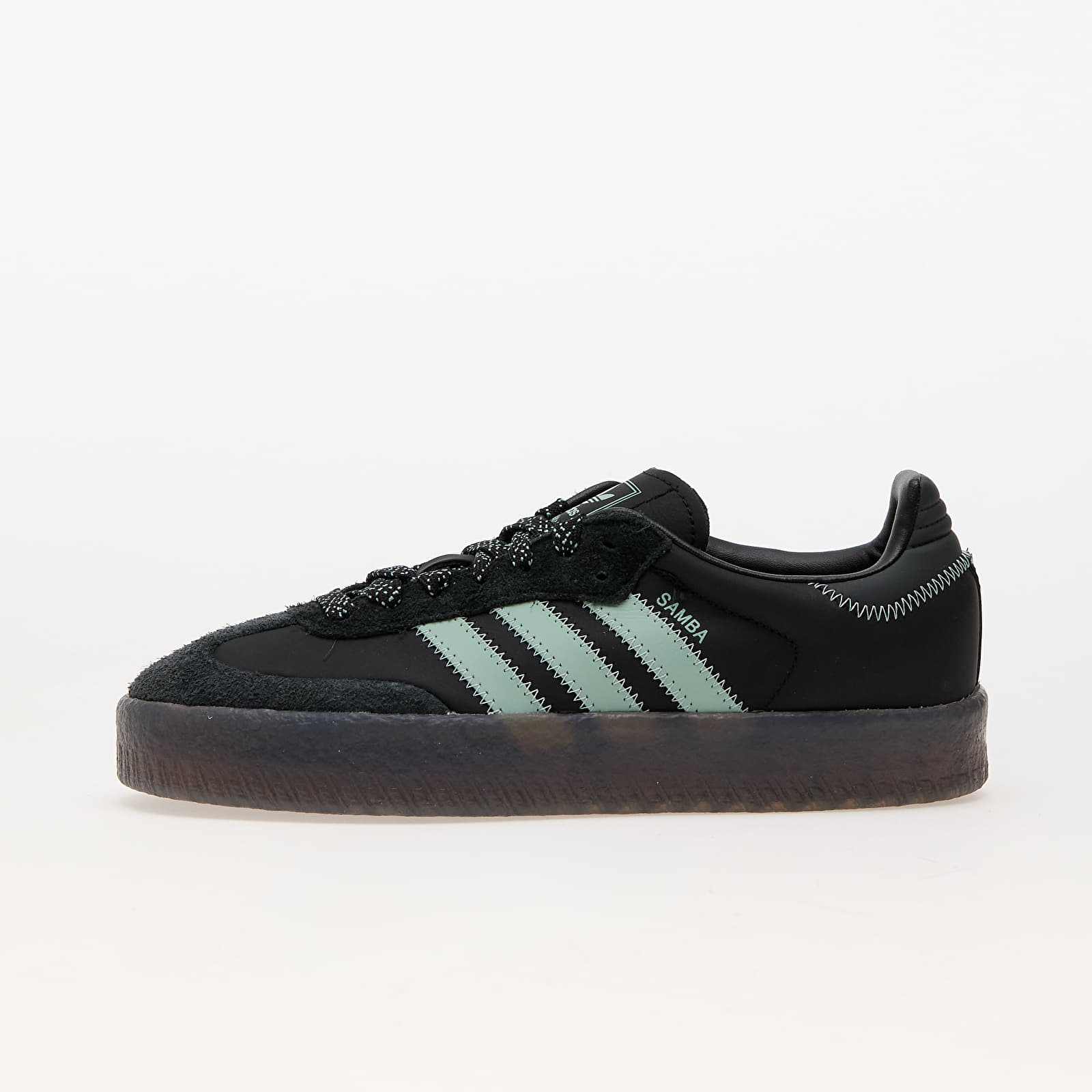 Women's sneakers and shoes adidas Sambae W Core Black/ Haze Green/ Carbon