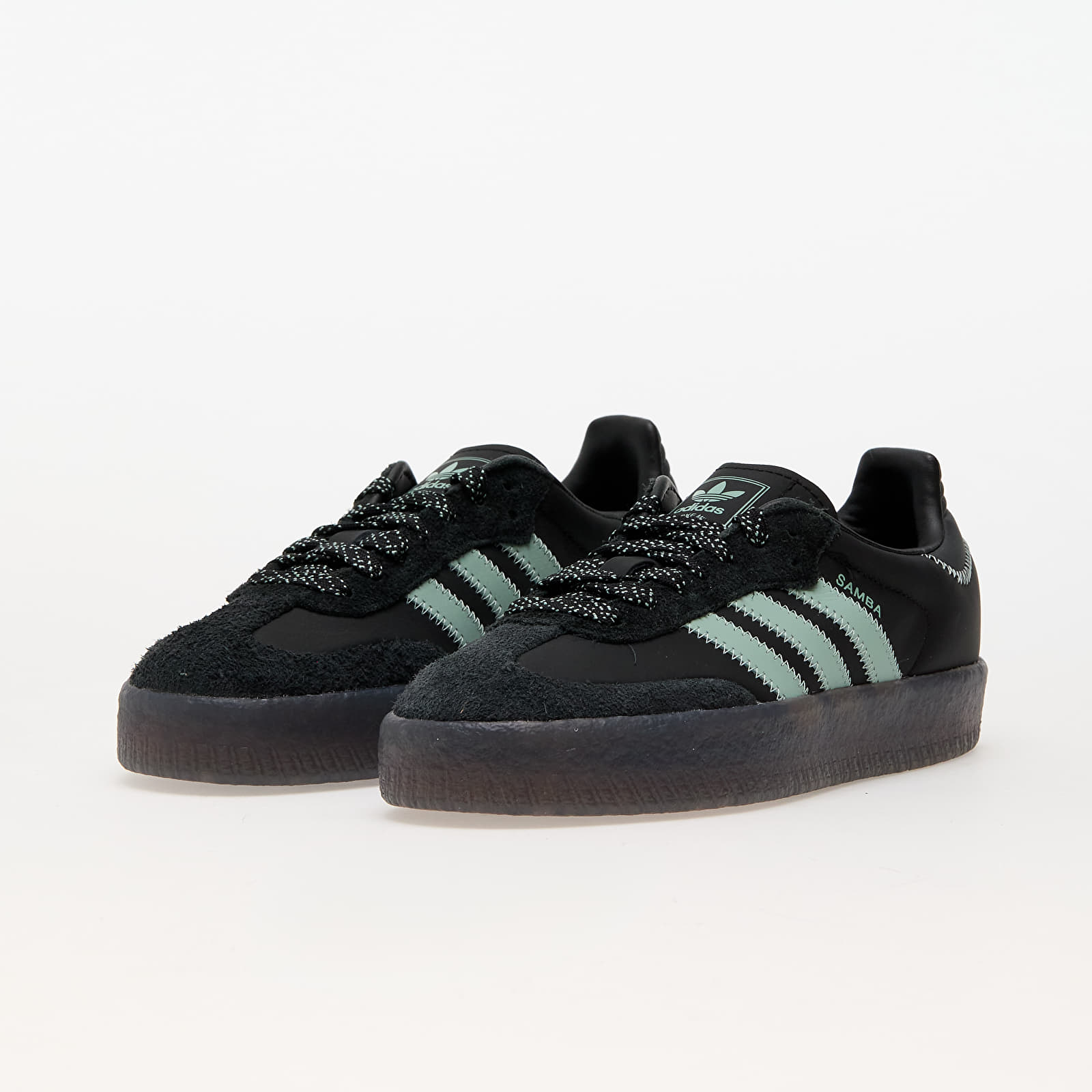 Women's sneakers and shoes adidas Sambae W Core Black/ Haze Green/ Carbon