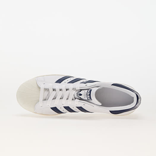 Adidas superstar white and navy cheap