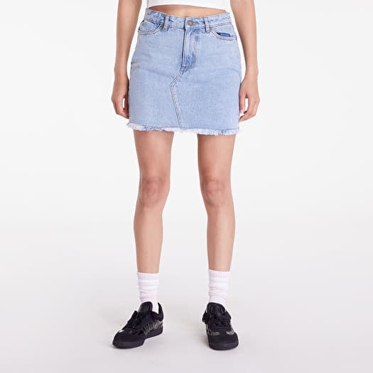 Sukně Urban Classics Ladies Heavy Mini Denim Skirt New Light Blue