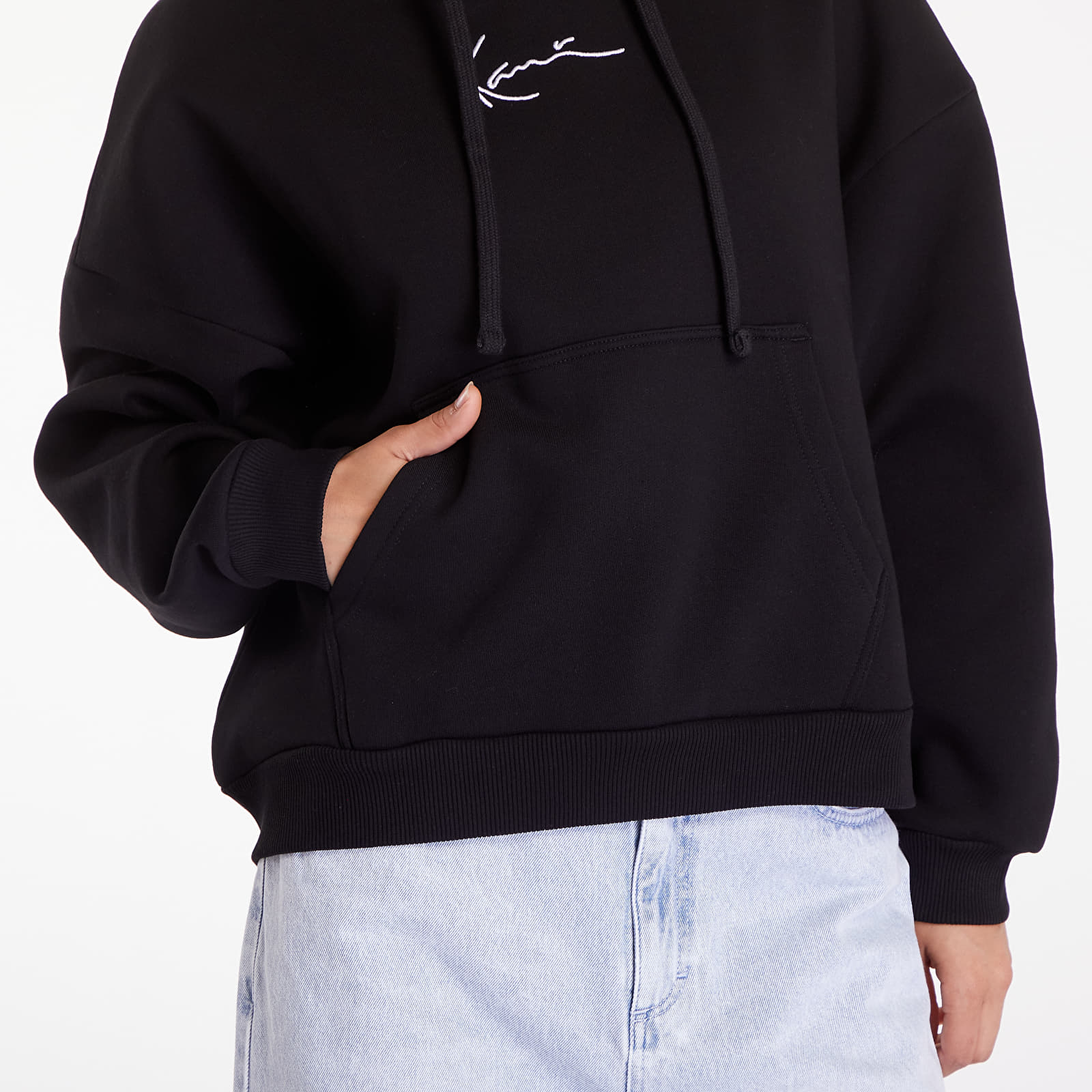 Bluzy Karl Kani Small Signature Essential Os Hoodie Black
