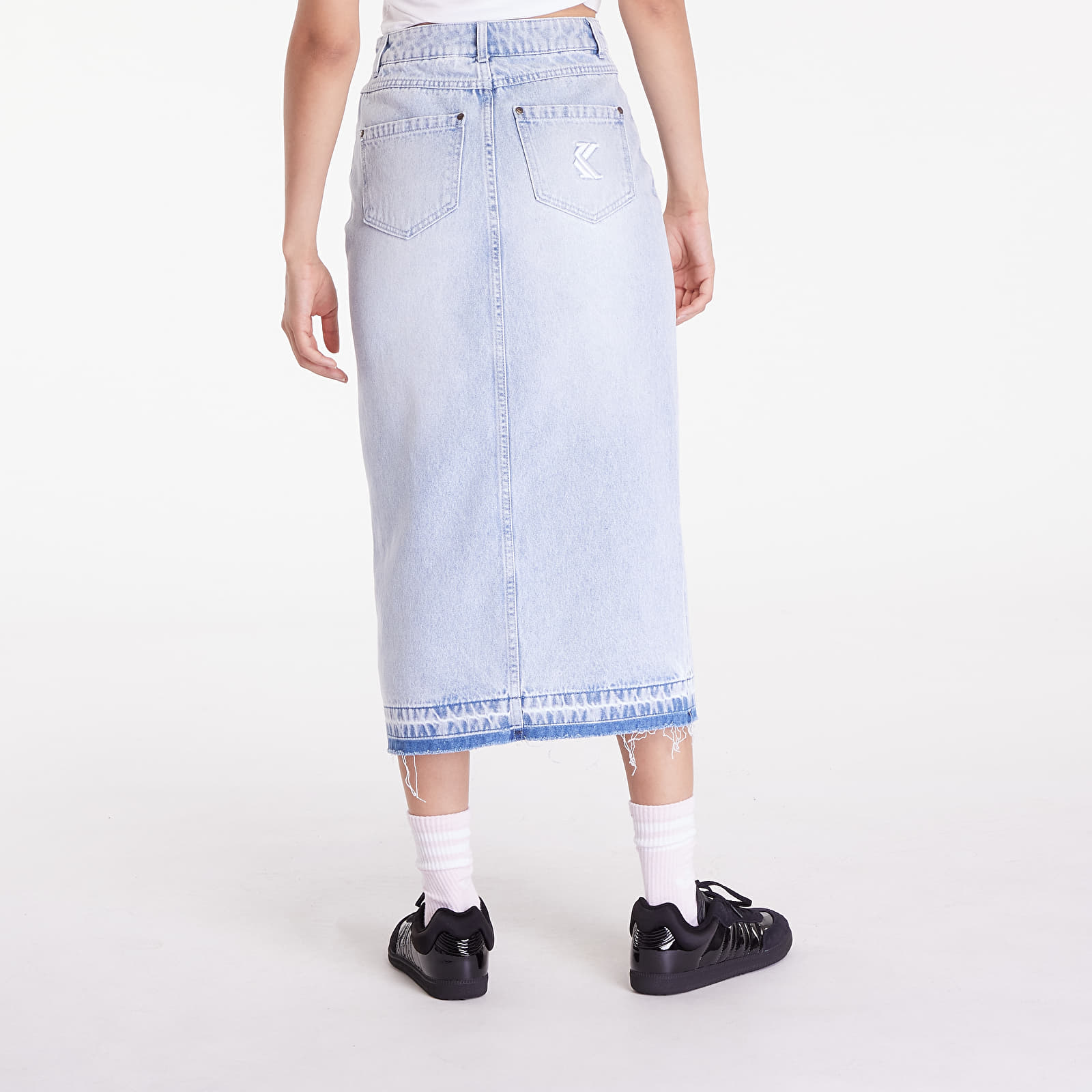 Faldas Karl Kani Og Long Denim Skirt Light Blue