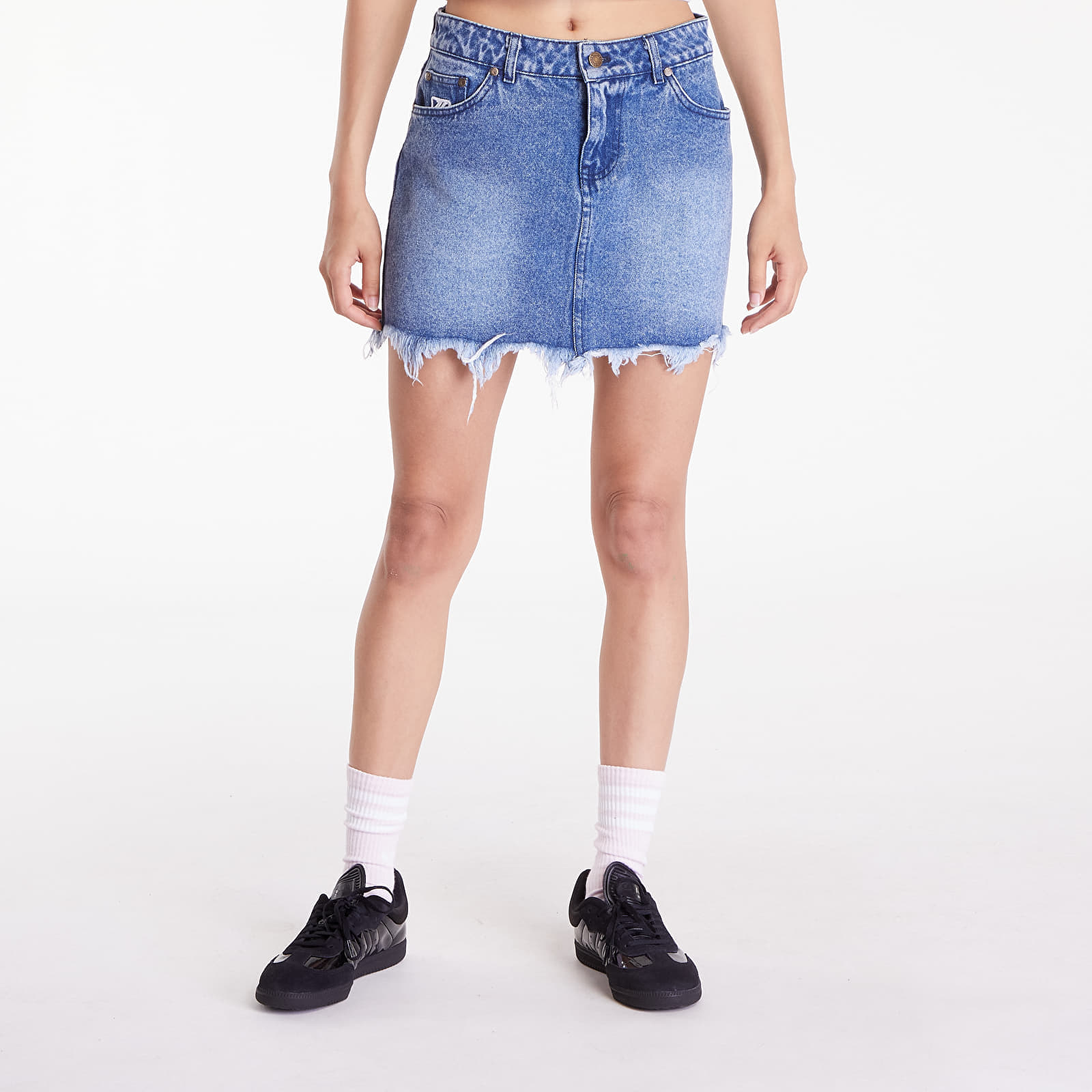 Sukně Karl Kani Og Old English Denim Skirt Vintage Indigo XS