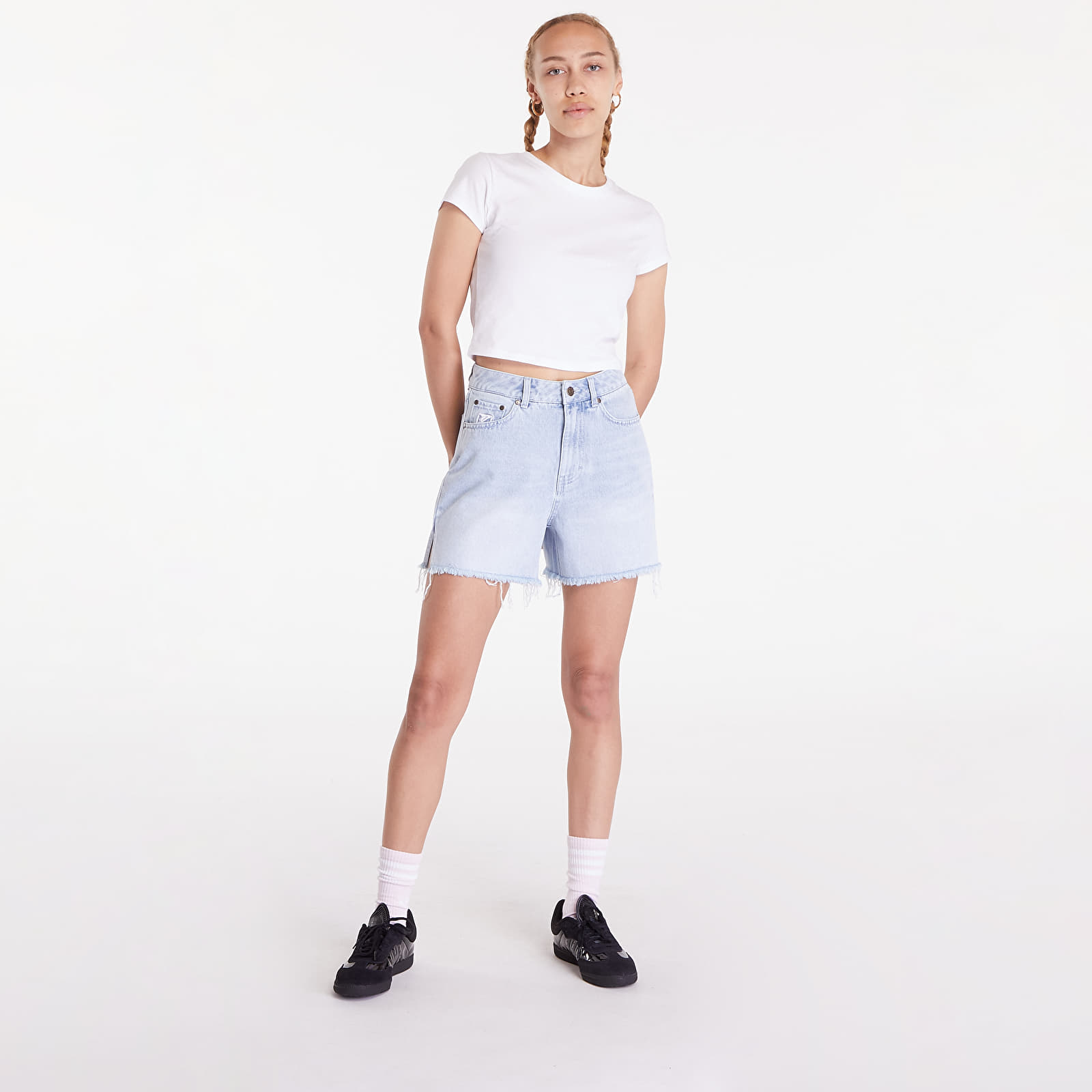 Shorts Karl Kani Og Slit Denim Shorts Light Blue