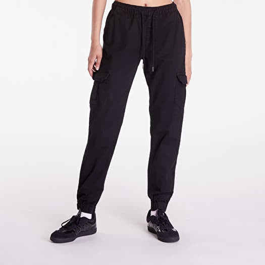 Urban Classics Ladies High Waist Cargo Jogging Pants Black