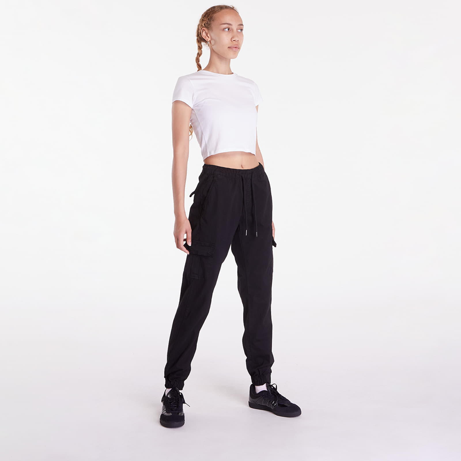 Urban Classics Παντελόνια Urban Classics Ladies High Waist Cargo Jogging Pants Black M - 4