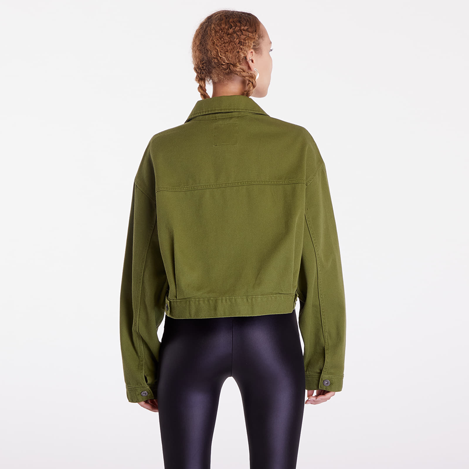Jakas Vans Raynes Crop Trucker Jacket Pesto