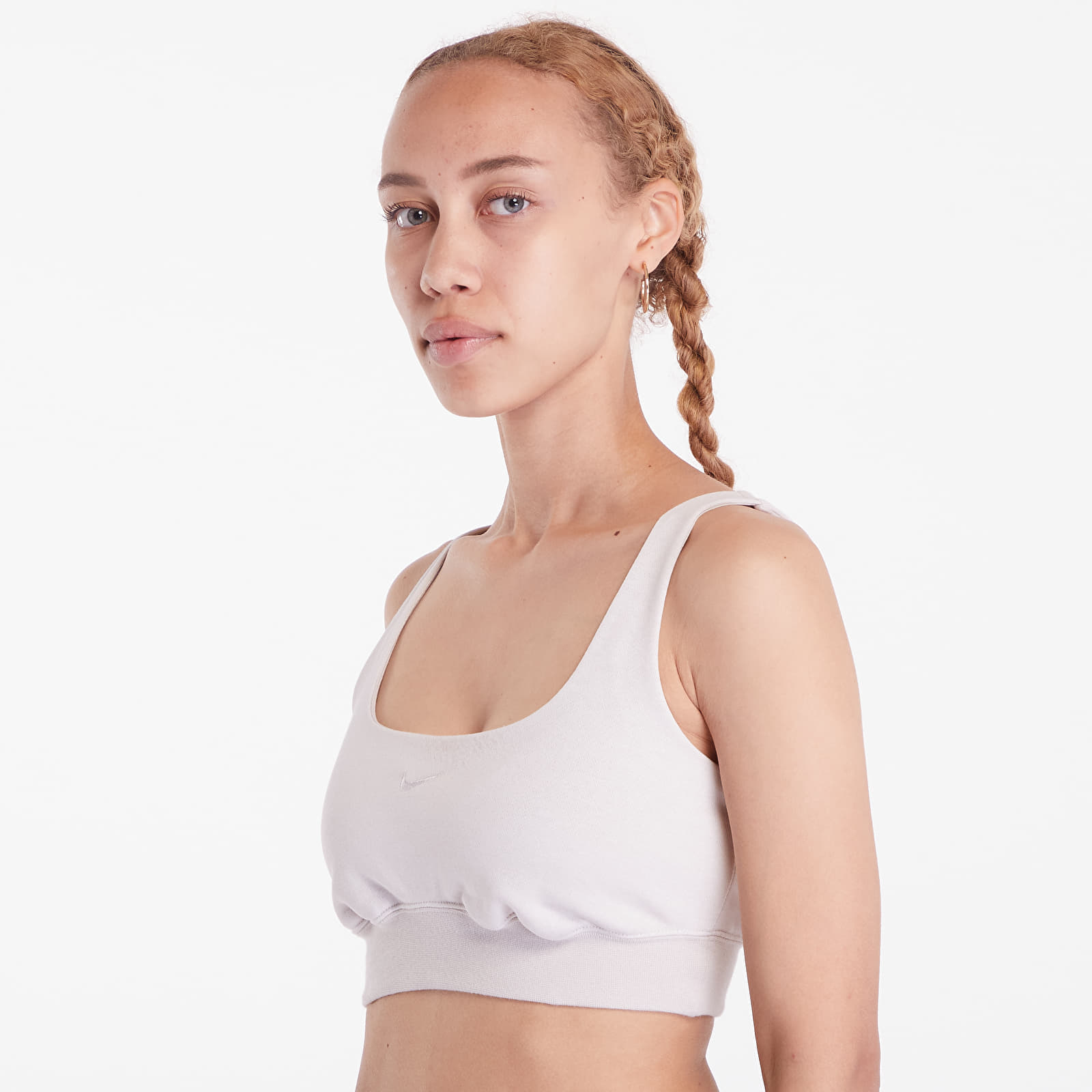 Top Nike Sportswear Chill Terry Women\'s crop top Light Orewood Brown/Sail - 1 | YEO