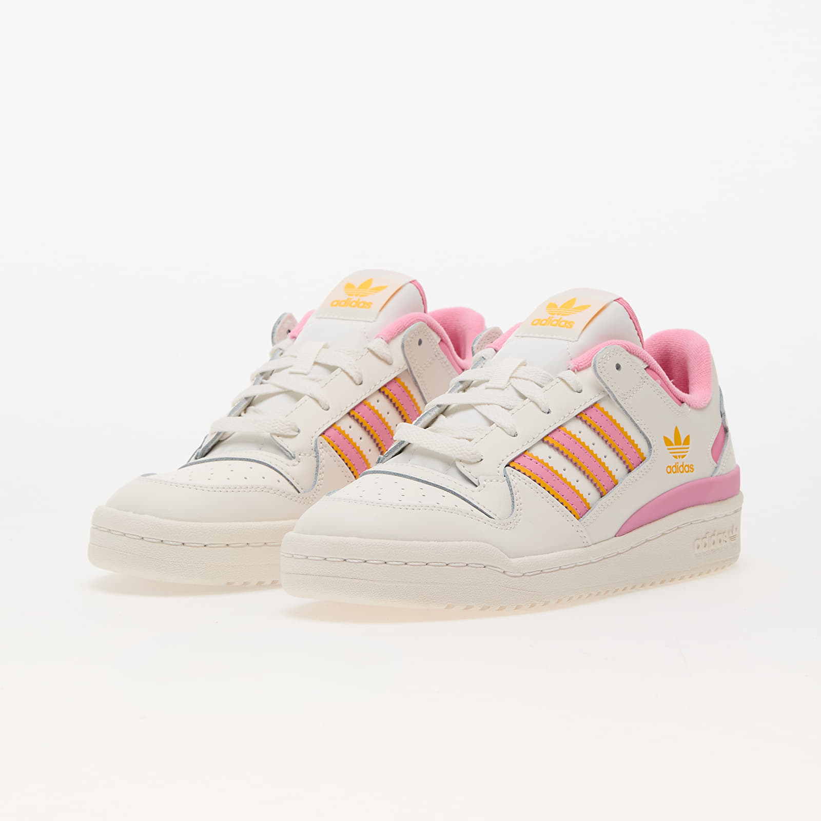 Women's sneakers and shoes adidas Forum Low Cl W Cloud White/ Bliss Pink/ Spark