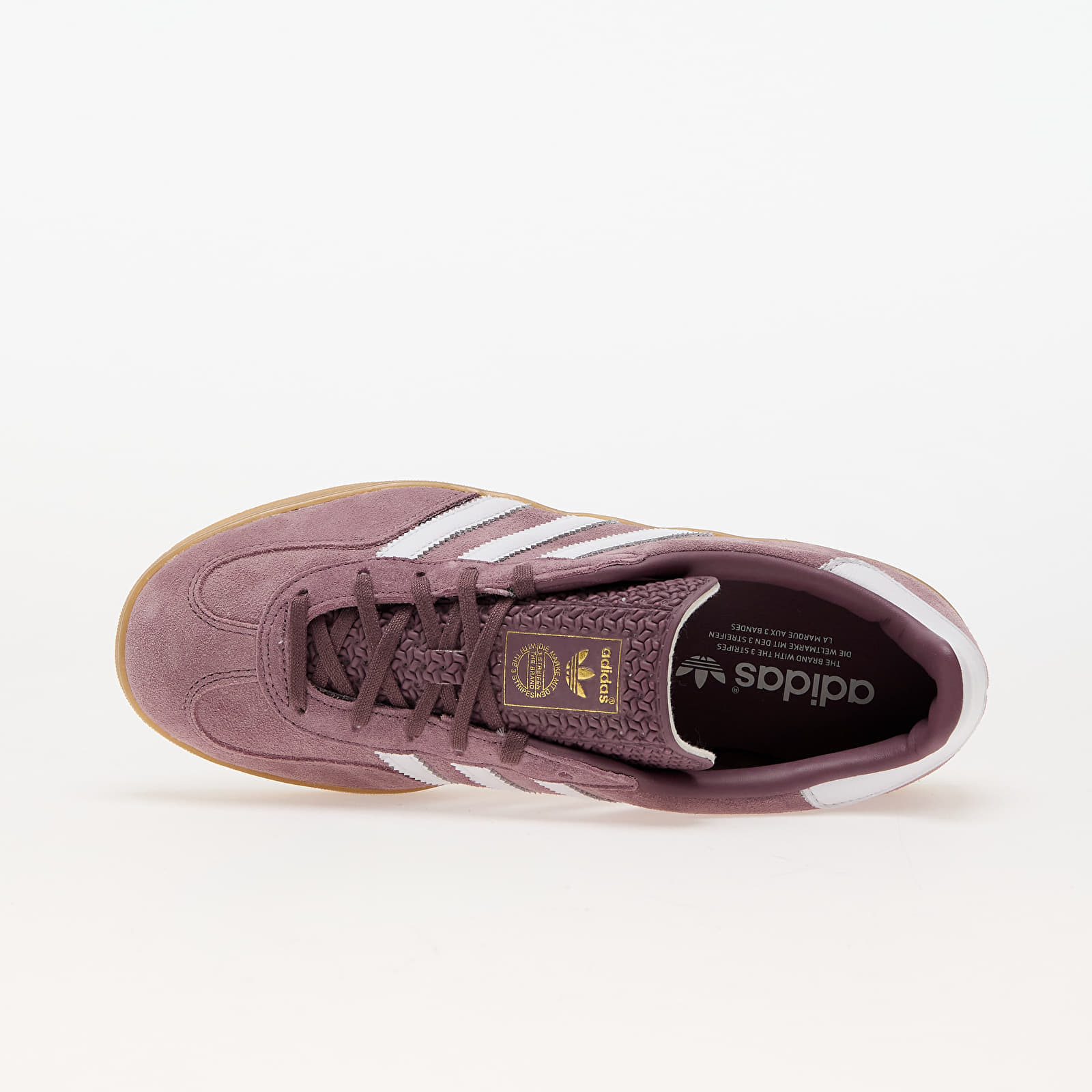 Baskets et chaussures pour femmes adidas Gazelle Indoor W Shadow Fig/ Cloud White/ Gum