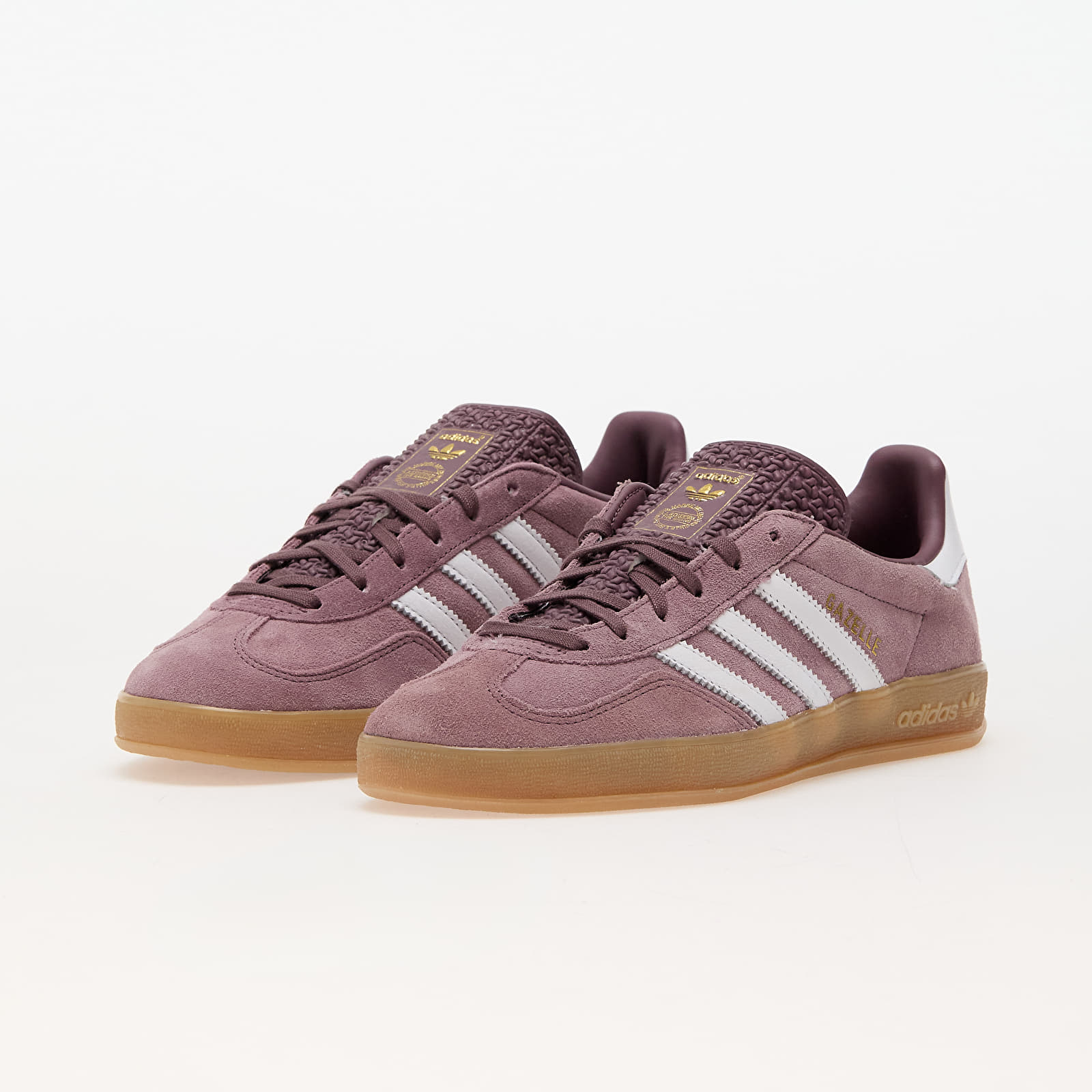 Baskets et chaussures pour femmes adidas Gazelle Indoor W Shadow Fig/ Cloud White/ Gum