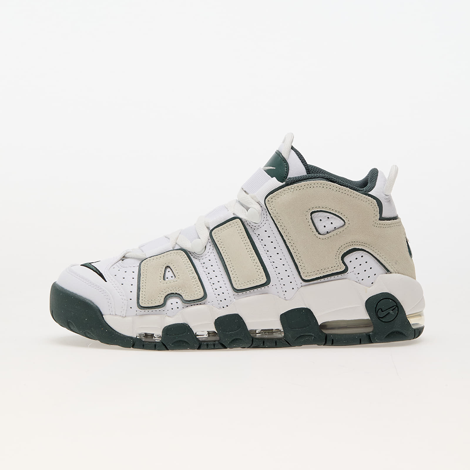 Baskets et chaussures pour hommes Nike Air More Uptempo '96 White/ Sea Glass-Vintage Green