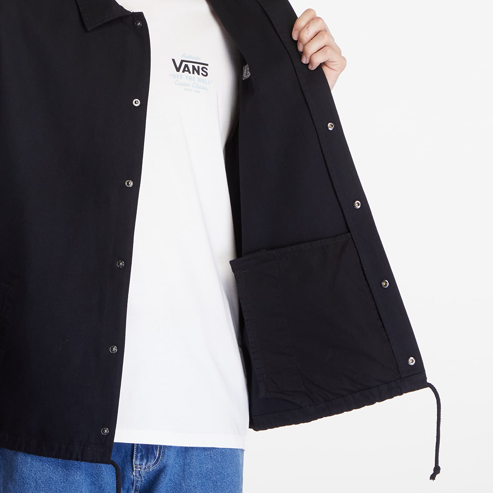 Jackets Vans Torrey Canvas Coach Jacket Black Queens