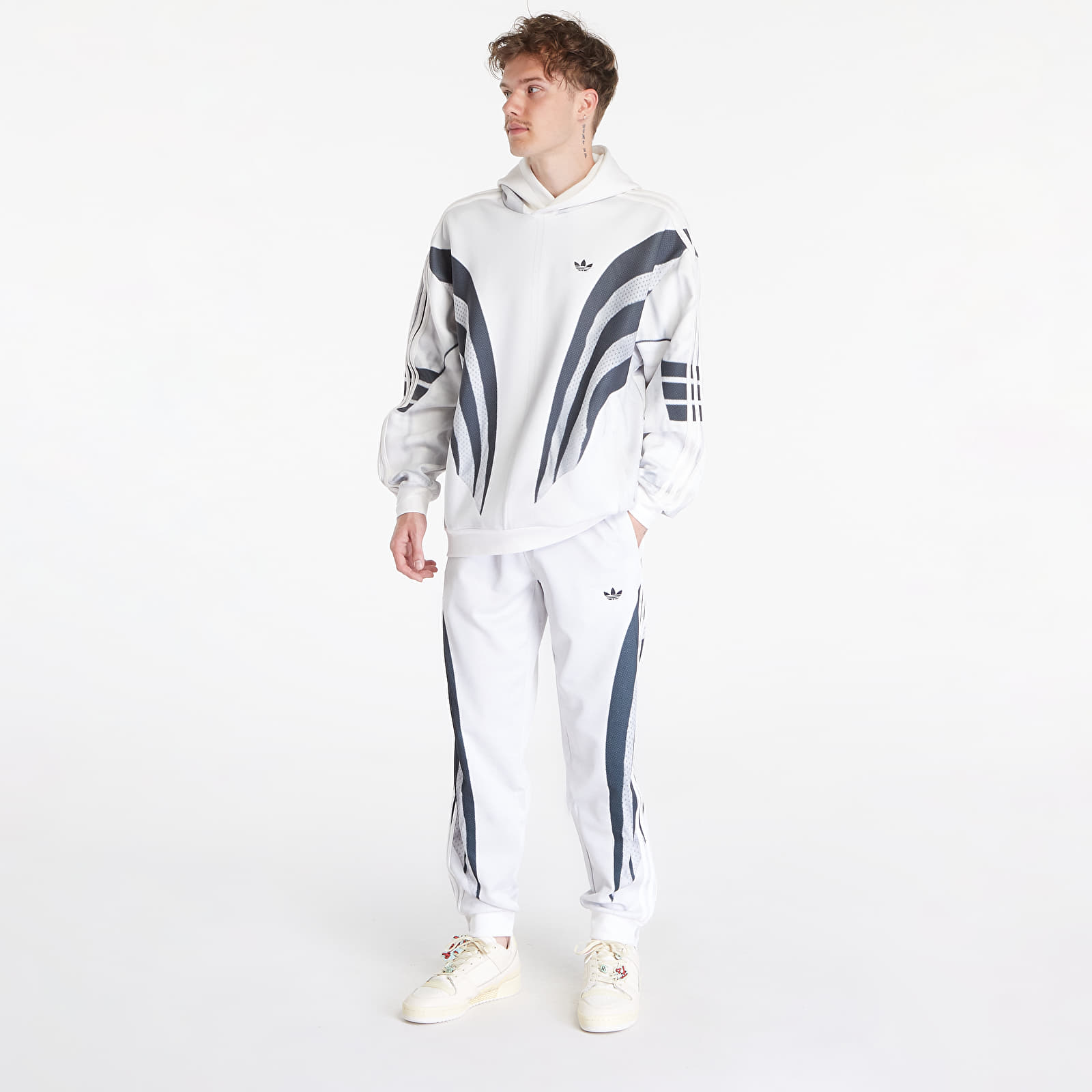 Pánské tepláky adidas Prm Q3 Print Tp Cloud White