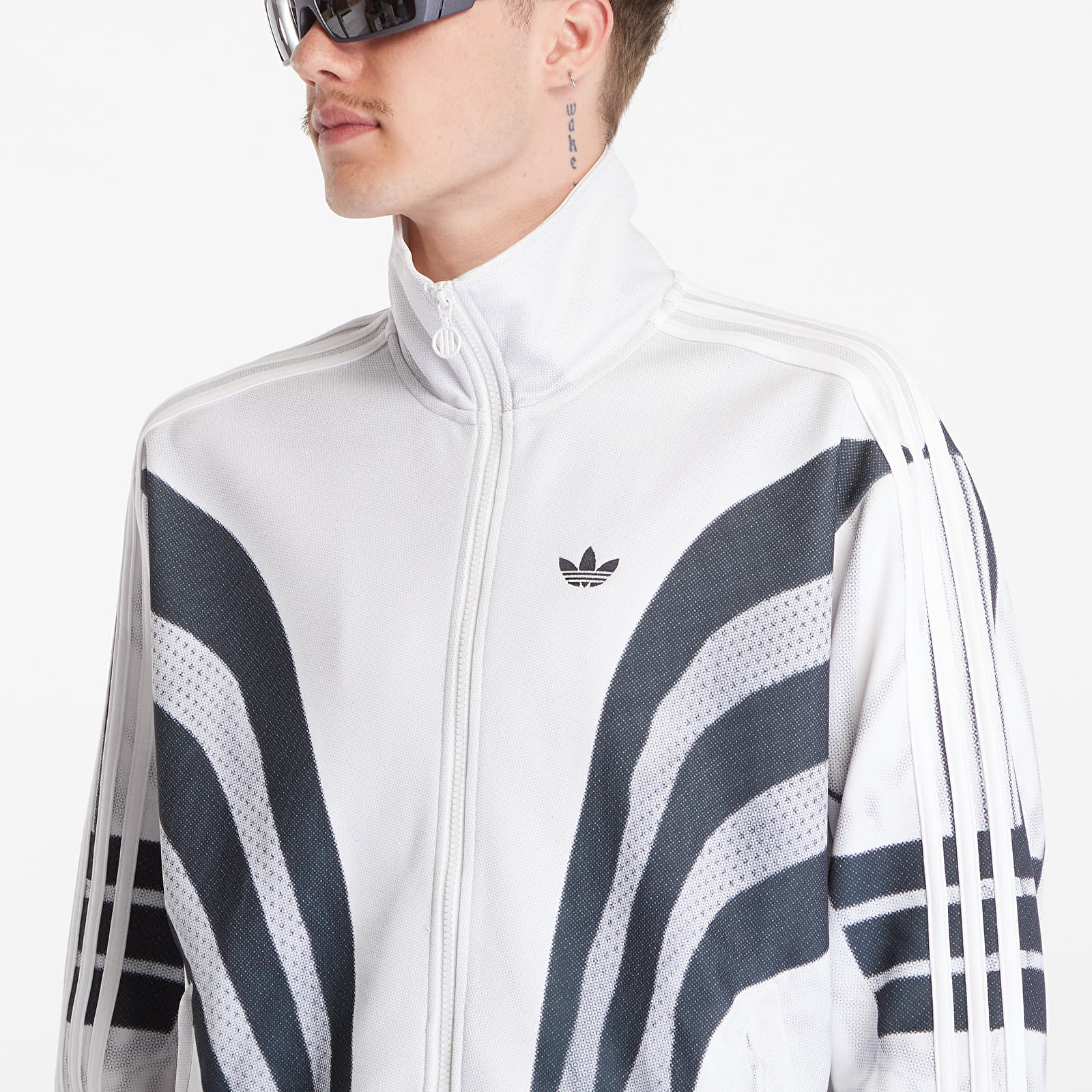 Sudaderas con capucha para hombre adidas Prm Q3 Print Tt Cloud White