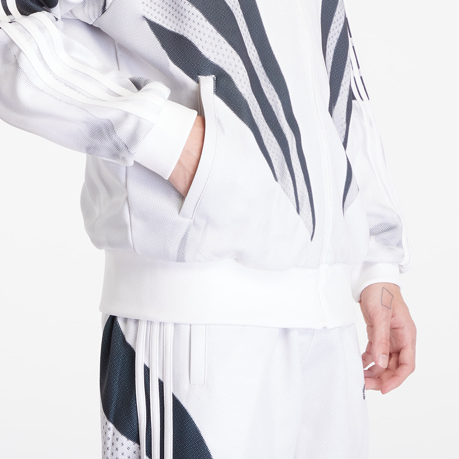 Sudaderas con capucha para hombre adidas Prm Q3 Print Tt Cloud White