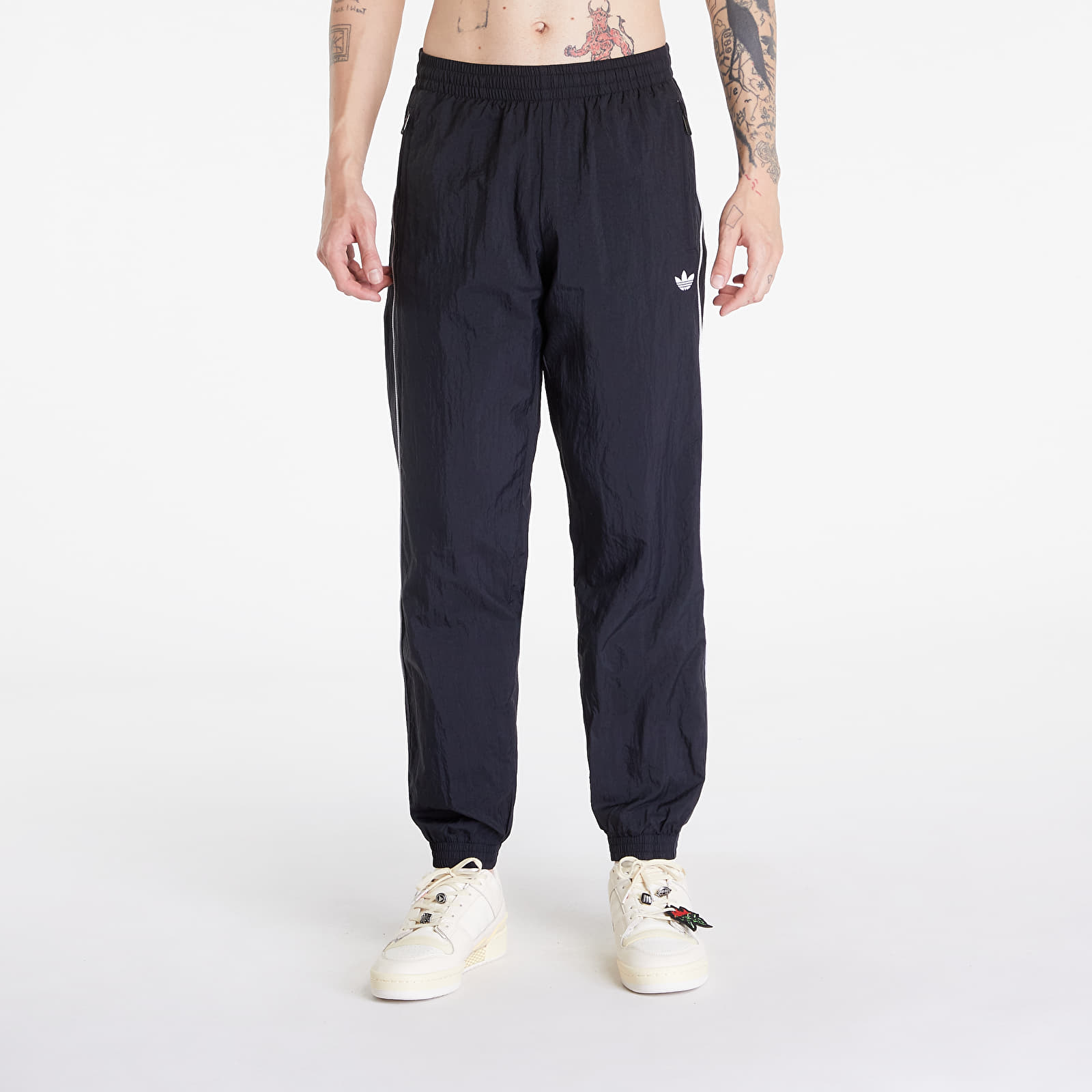 Pantaloni pentru bărbați adidas Premium Track Pants Black/ White