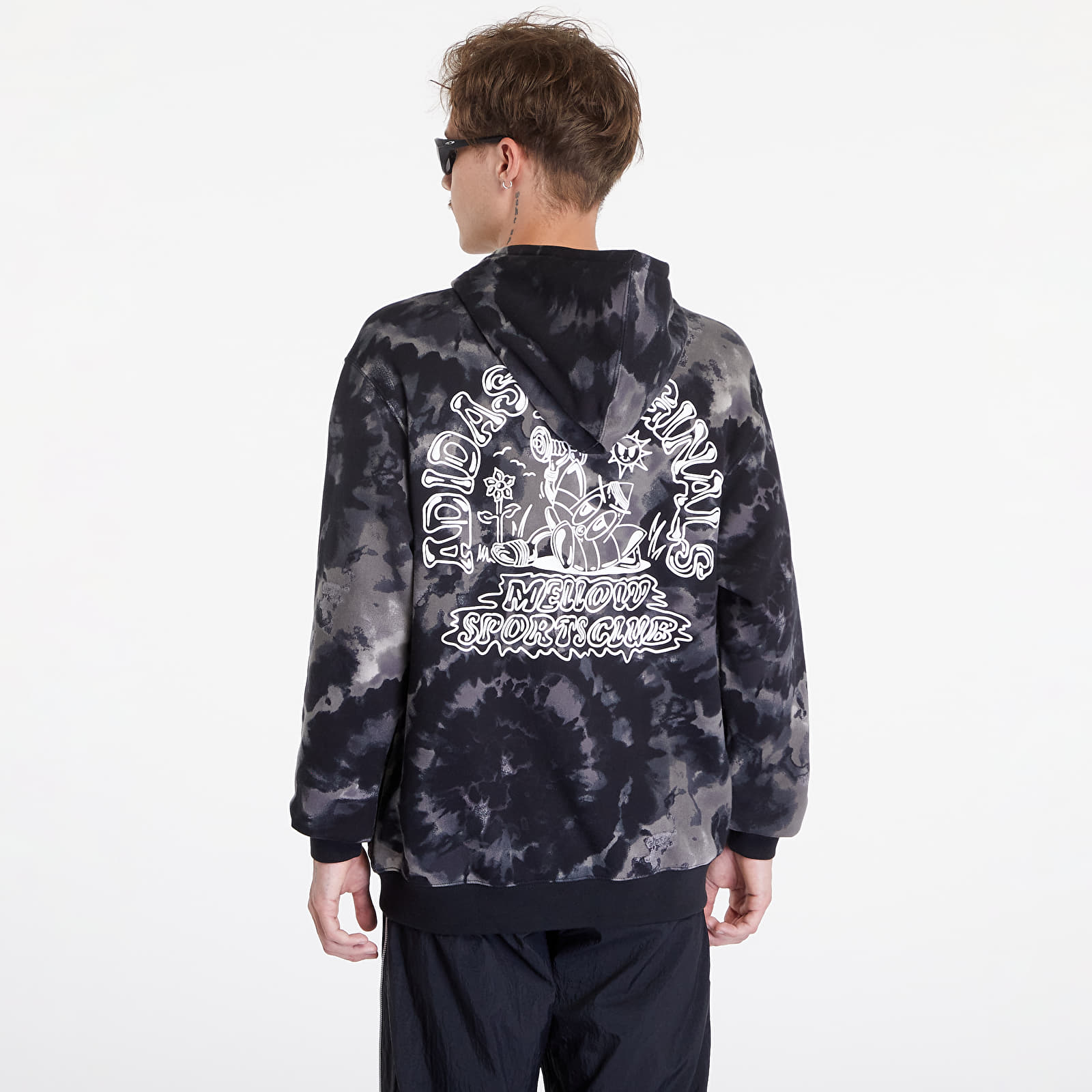Meeste kampsunid adidas Originals Tie-Dyed Hoodie Black Camo