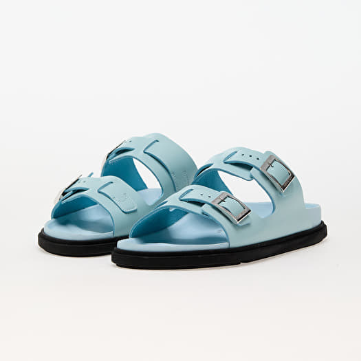 Birkenstock St Barths Natural Leather Mineral Blue | Queens