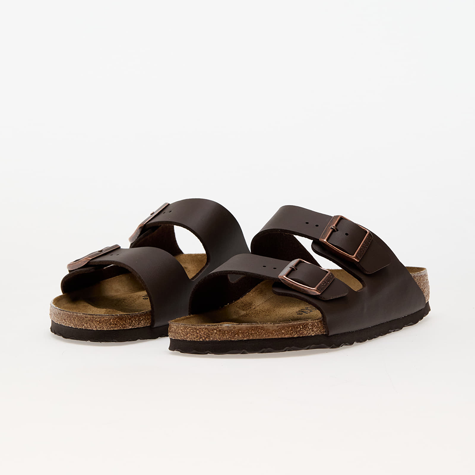 Women's sneakers and shoes Birkenstock Arizona Birko-Flor Dark Brown