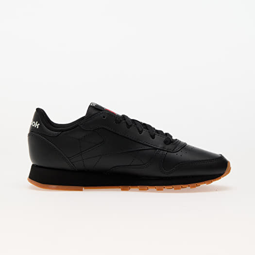Black and gum reebok classics on sale