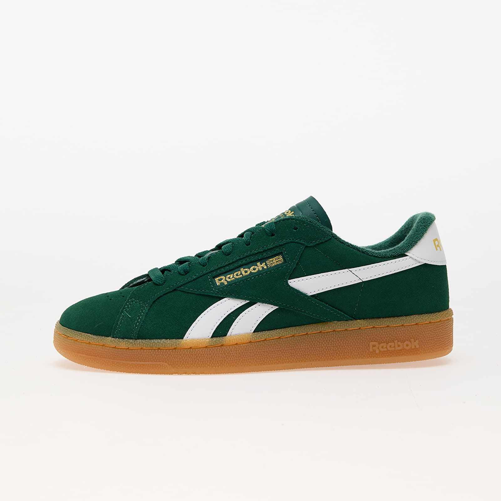 Men's sneakers and shoes Reebok Club C Grounds Uk Dark Green/ Gum 7/ Ftwr White