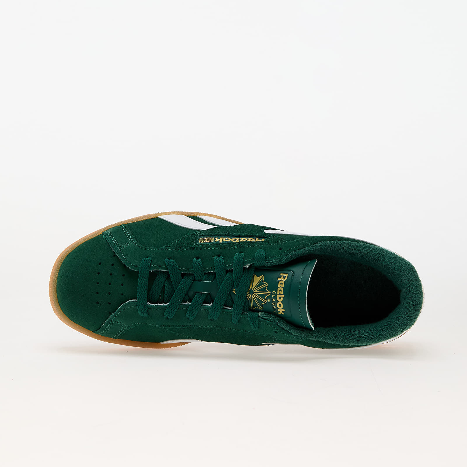 Men's sneakers and shoes Reebok Club C Grounds Uk Dark Green/ Gum 7/ Ftwr White
