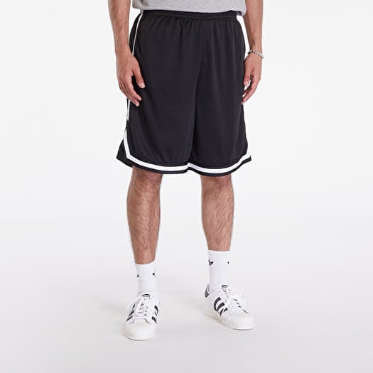 Šortky Urban Classics Stripes Mesh Shorts Black/ Black/ White