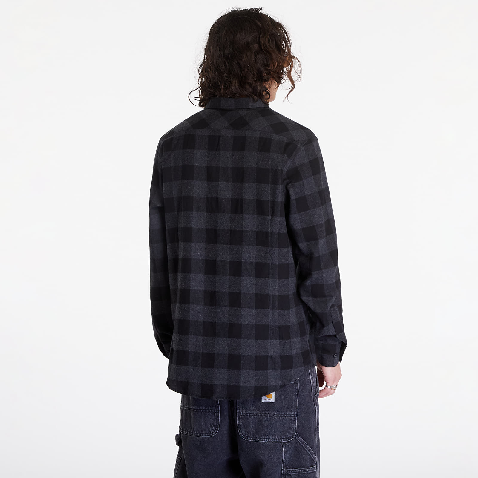 Särgid Urban Classics Checked Flanell Shirt Grey / Black