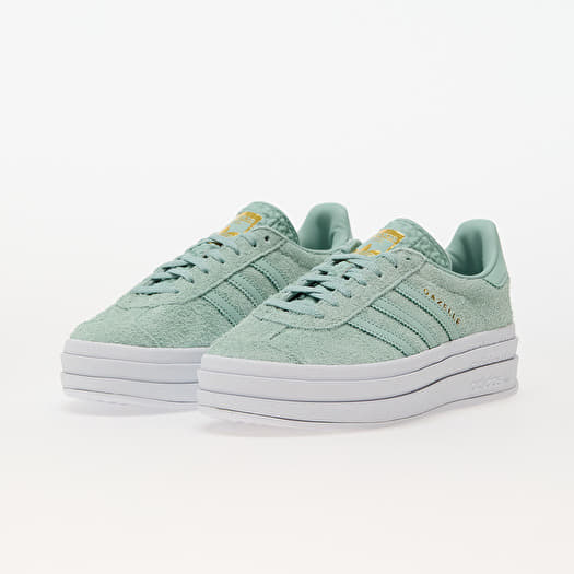 adidas gazelle silver green womens adidas W Gazelle Indoor 'Green Glow Pink' 7.5