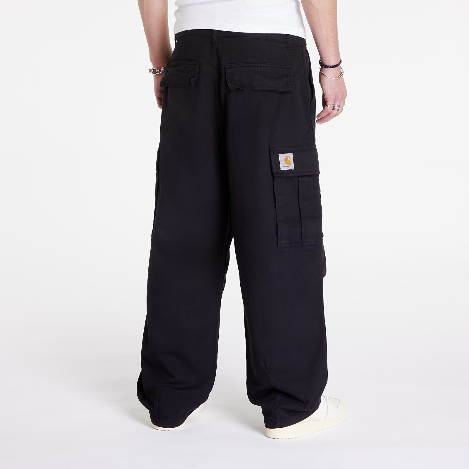 Men's trousers Carhartt WIP Cole Cargo Pant Black Garment Dyed