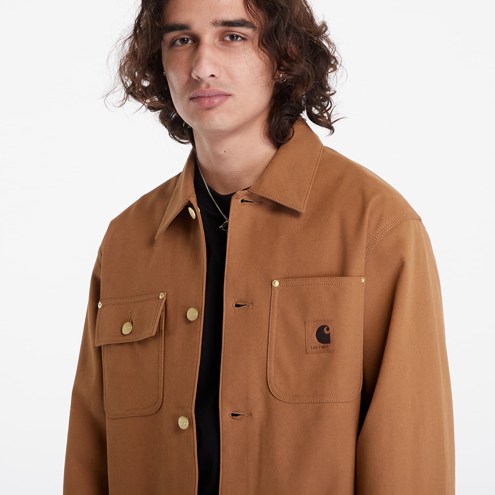 Vestes pour hommes Carhartt WIP Suede Michigan Coat UNISEX Hamilton Brown