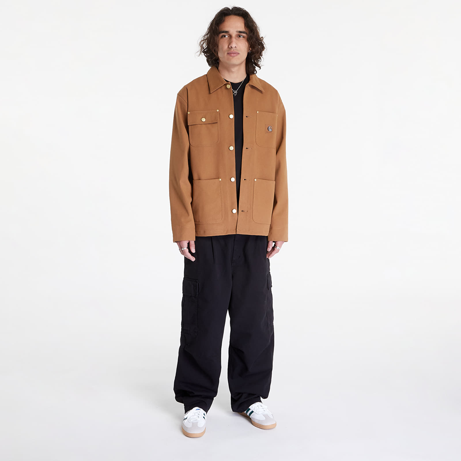 Vestes pour hommes Carhartt WIP Suede Michigan Coat UNISEX Hamilton Brown