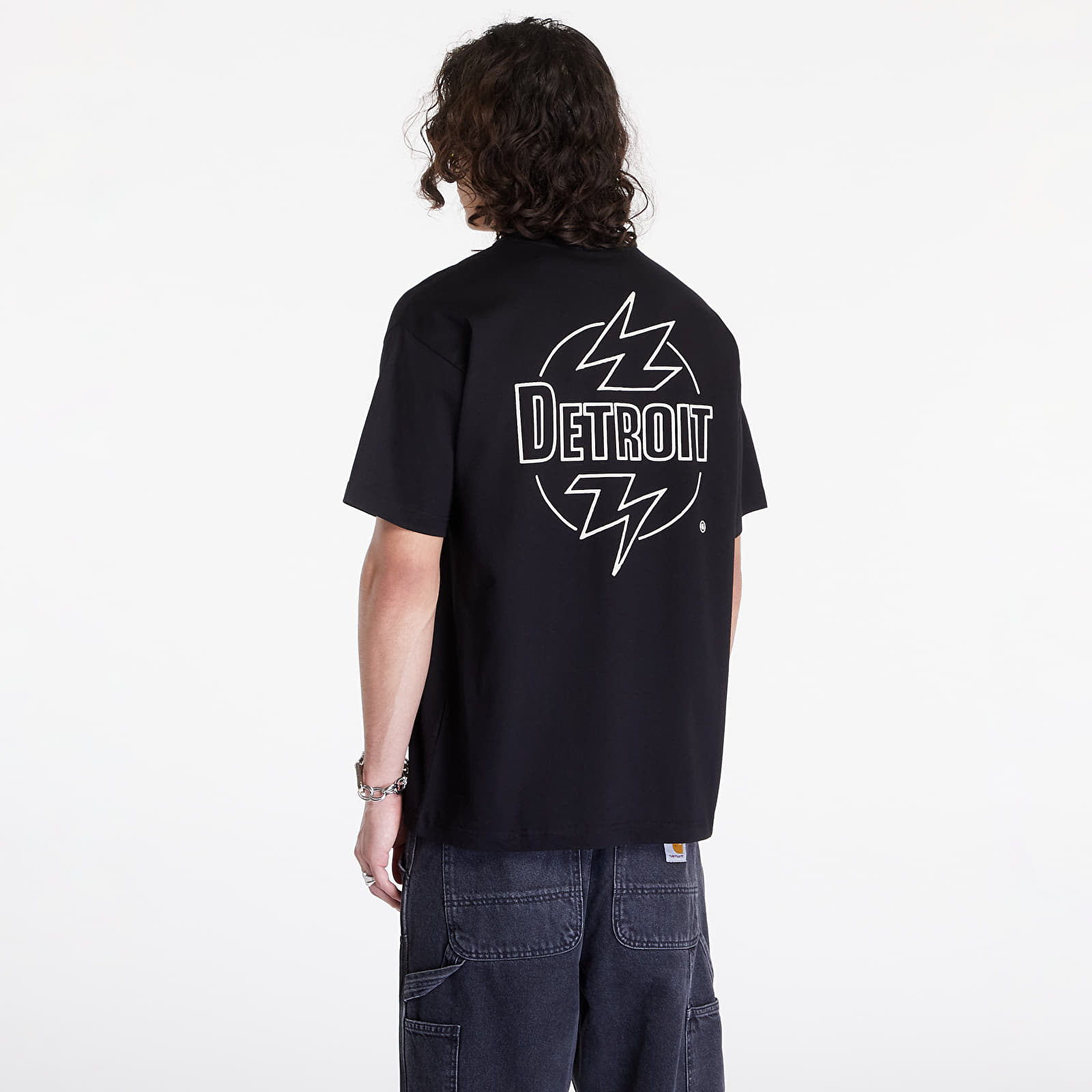 Tricouri pentru bărbați Carhartt WIP S/S Ablaze T-Shirt UNISEX Black/ Wax