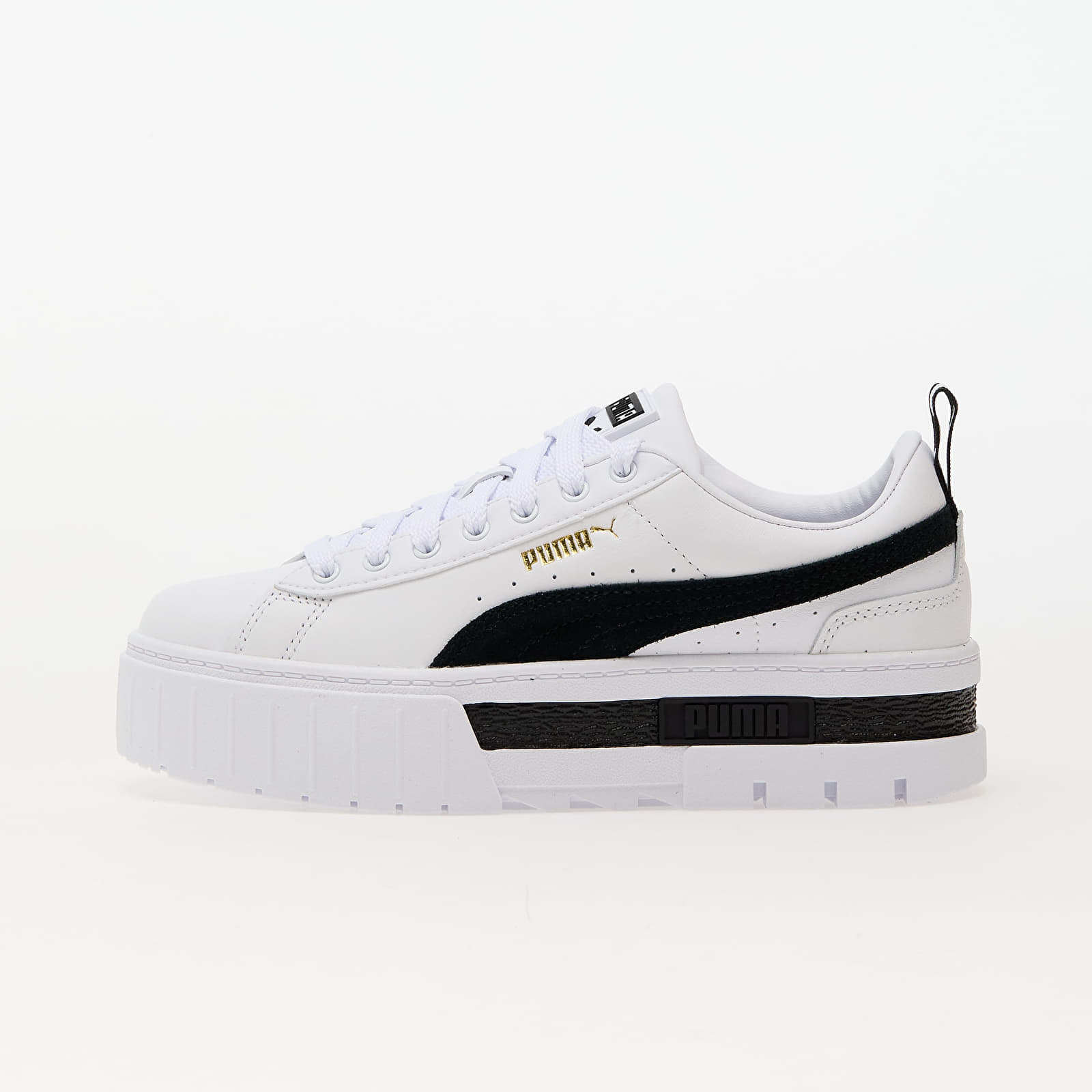 Women's sneakers and shoes Puma Mayze Leather Wn's Puma White/ Puma Black