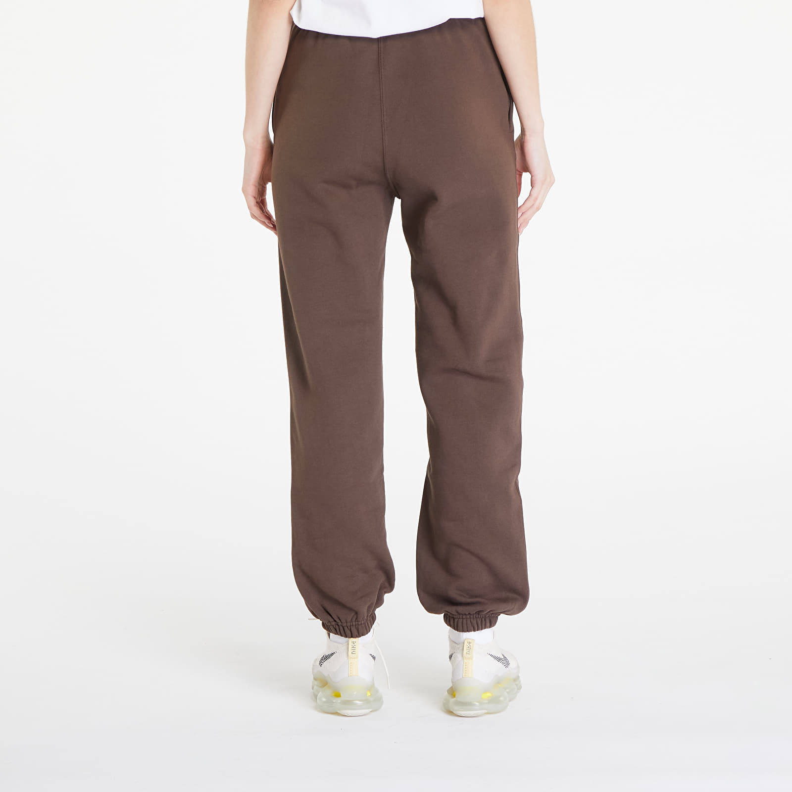 Träningsbyxor för kvinnor Nike Solo Swoosh Women's Fleece Pants Baroque Brown/ White