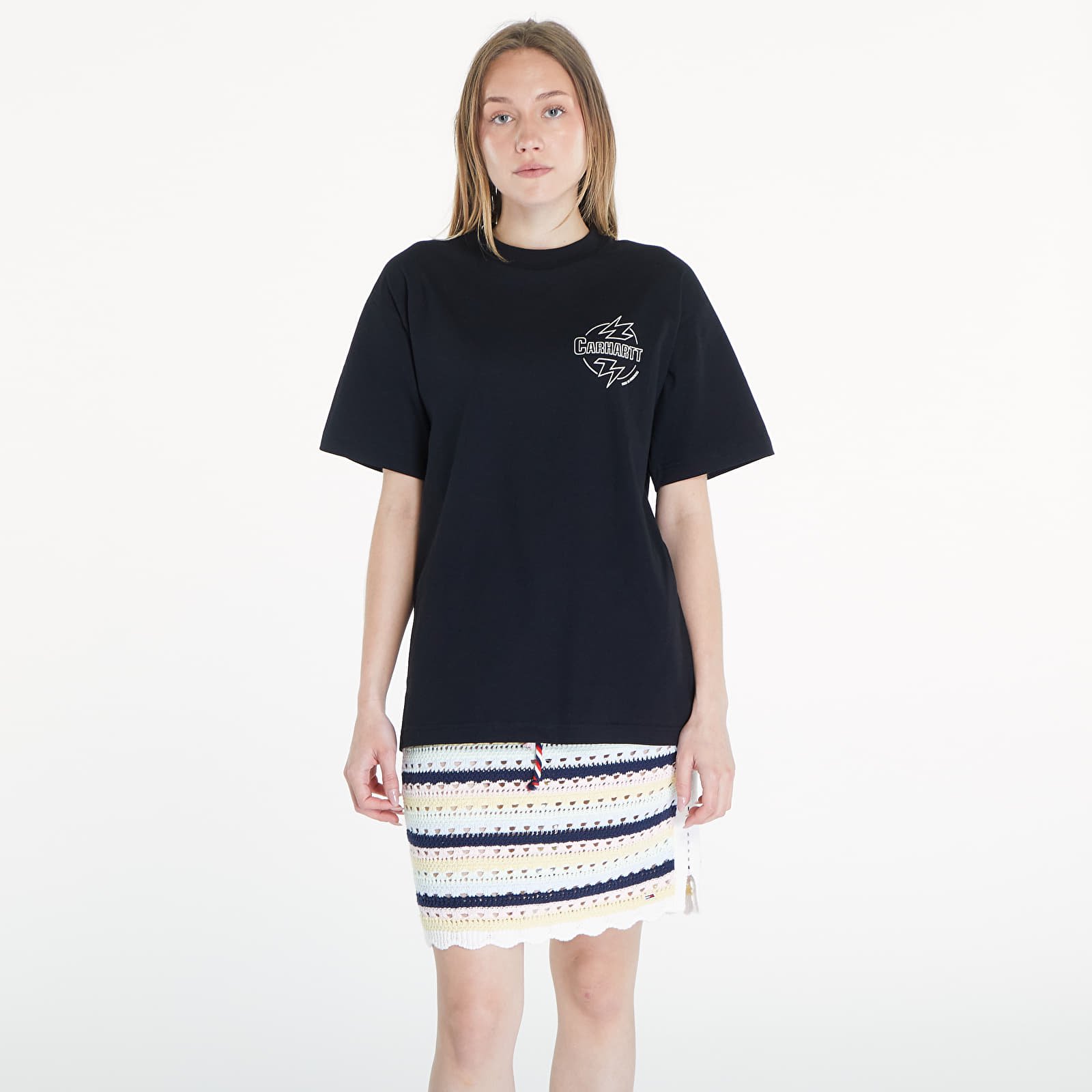 Tricouri pentru bărbați Carhartt WIP S/S Ablaze T-Shirt UNISEX Black/ Wax