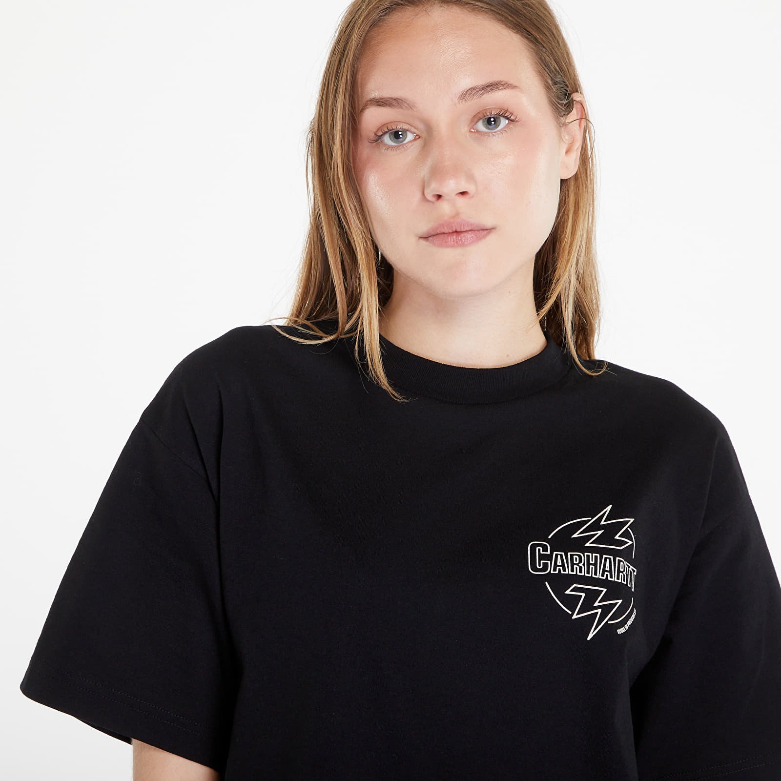 Tricouri pentru bărbați Carhartt WIP S/S Ablaze T-Shirt UNISEX Black/ Wax